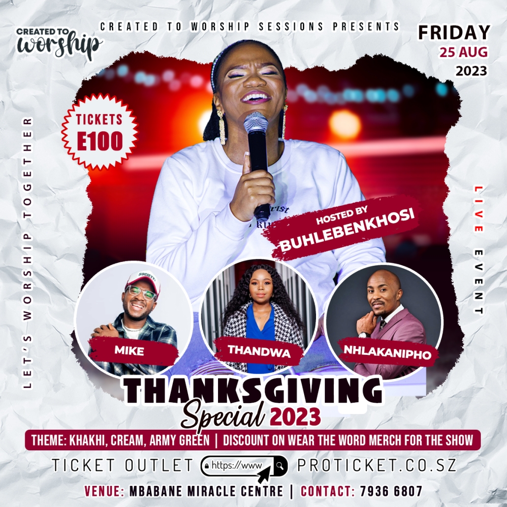 Created to Worship – Thanksgiving Special original event artwork