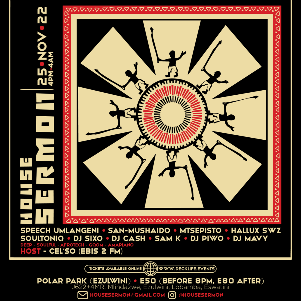 HOUSE SERMON original event artwork